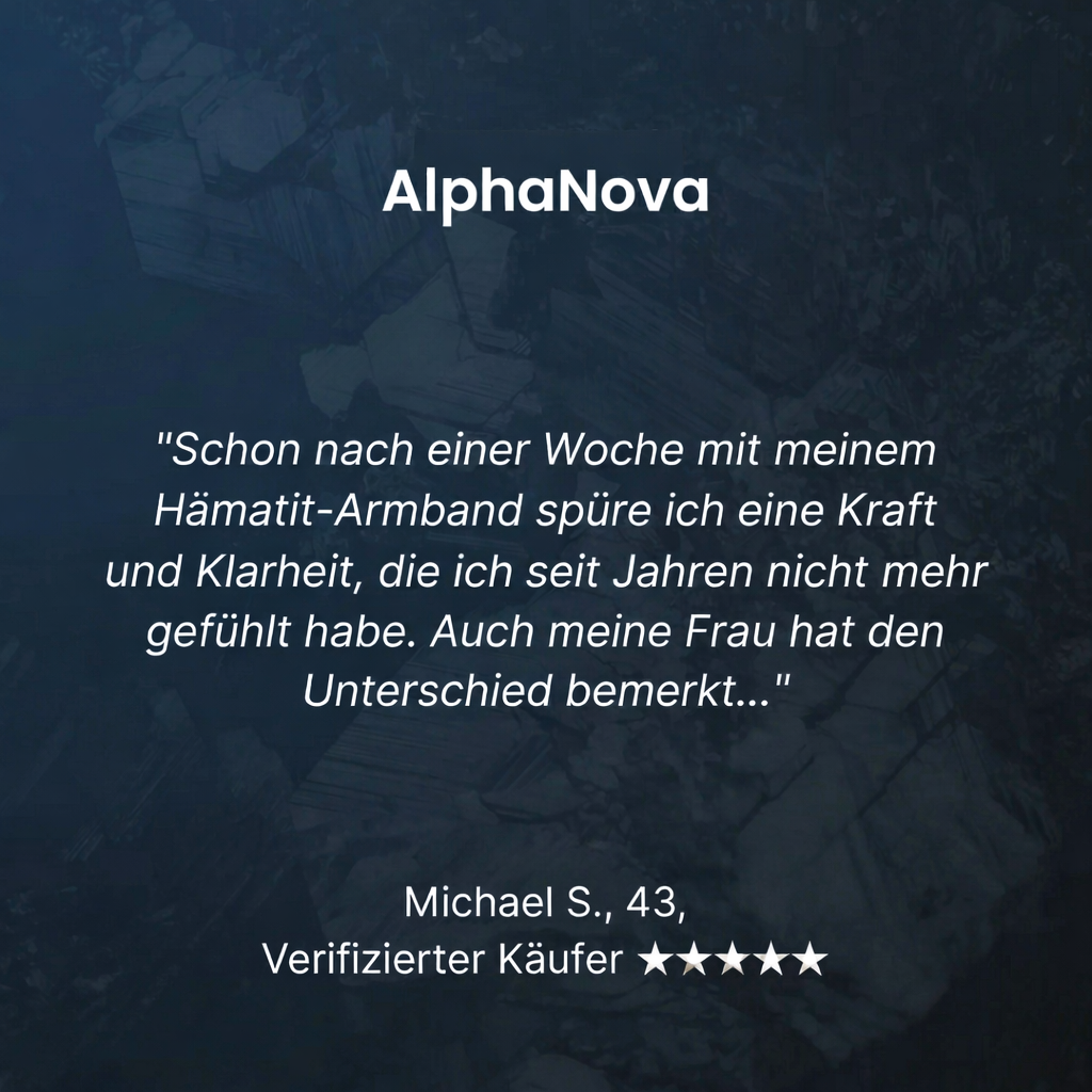 AlphaNova Hämatit-Armband