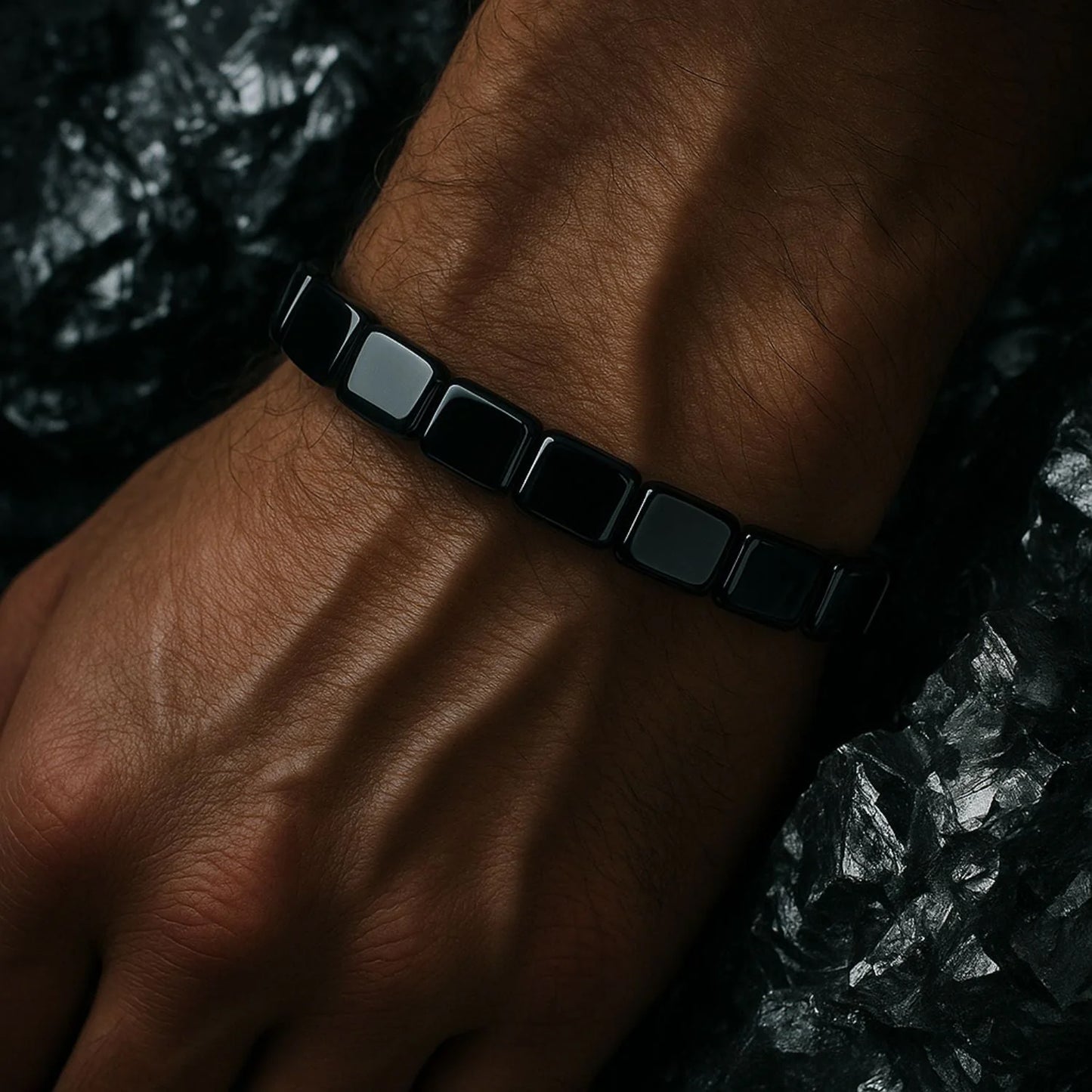AlphaNova Hematite Bracelet